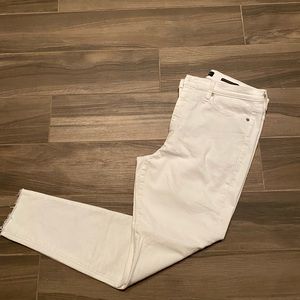 Banana Republic White Skinny Jeans, size 31